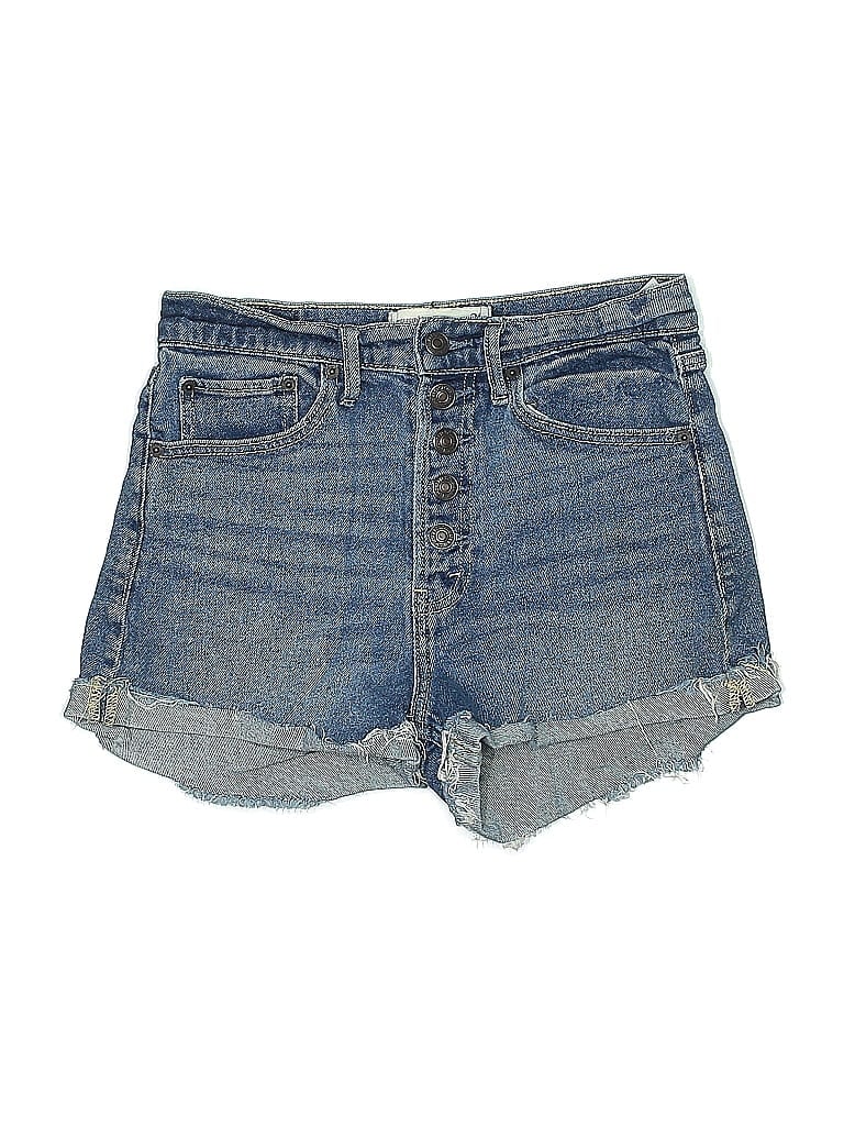 Pre-owned Abercrombie & Fitch Denim Shorts In Blue