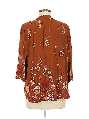Ecote 3/4 Sleeve Blouse (view 2)