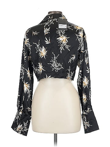 Nicholas Long Sleeve Silk Top (view 2)