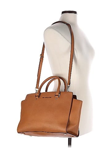 MICHAEL Michael Kors Leather Satchel (view 2)