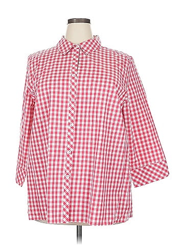Foxcroft 3/4 Sleeve Button-Down Shirt (view 1)