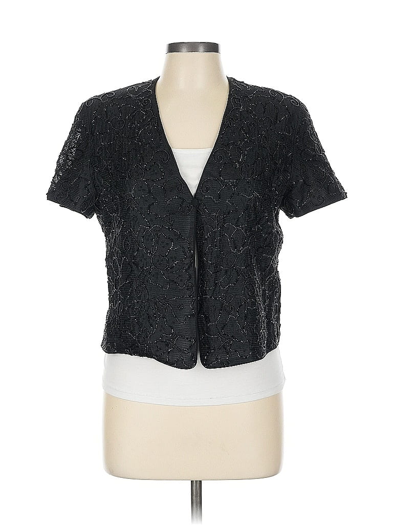 Pre-owned Giorgio Armani Le Collezioni Cardigan Sweater In Black