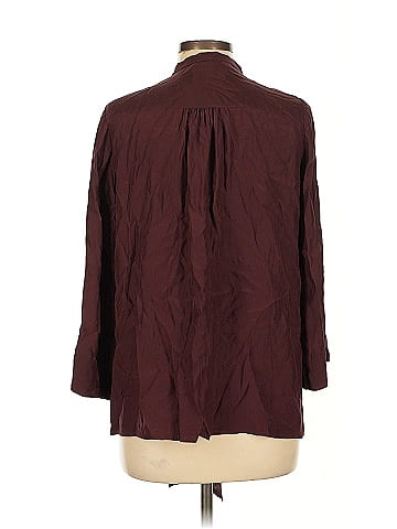 Elizabeth and James 3/4 Sleeve Silk Top (view 2)