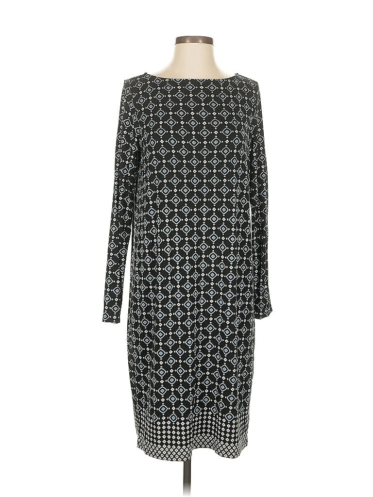 Pre-owned Jjill Casual Dress In Gray