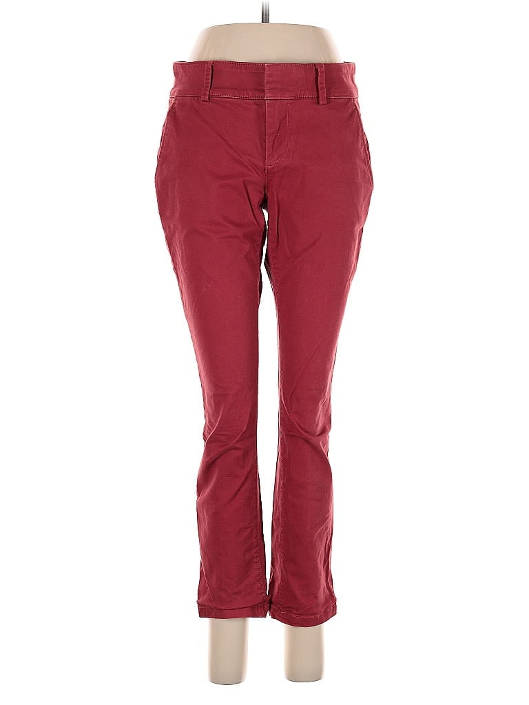 Pre-owned Ann Taylor Loft Casual Pants In Burgundy