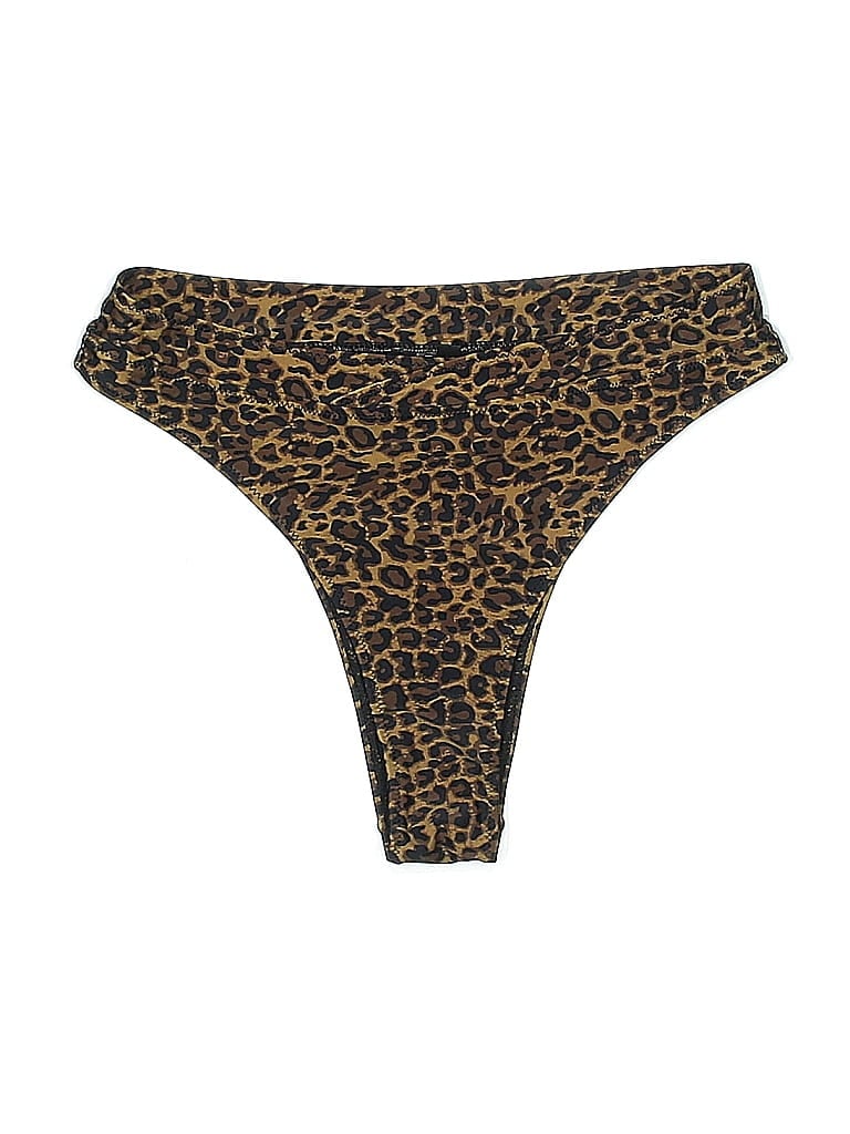 Pre-owned Kendall & Kylie Swimsuit Bottoms In Gold