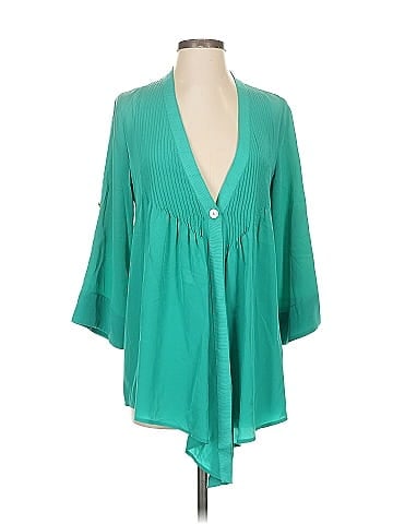 Elizabeth and James Silk Cardigan (view 1)