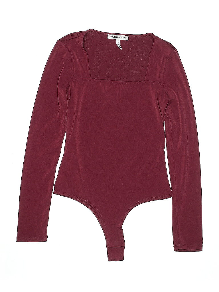 Pre-owned Bcbgeneration Bodysuit In Burgundy