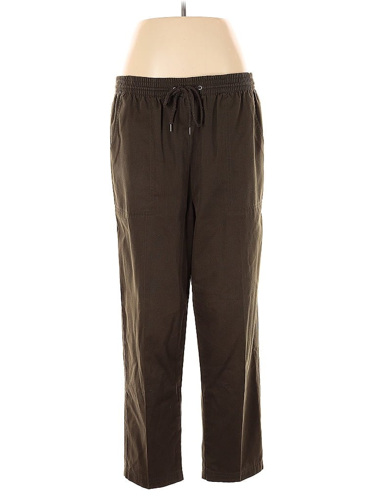 Pre-owned Croft & Barrow Track Pants In Green