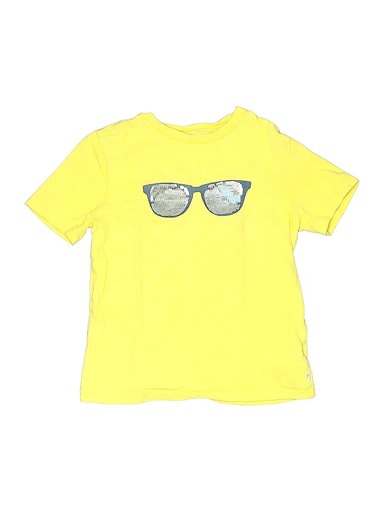 Click to view more detailed imagery on our partner's website Pre-owned Gap Kids' Short Sleeve Top Yellow Crew Neck Tops