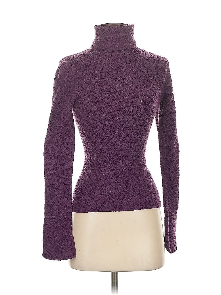 Pre-owned Moda International Turtleneck Sweater In Purple