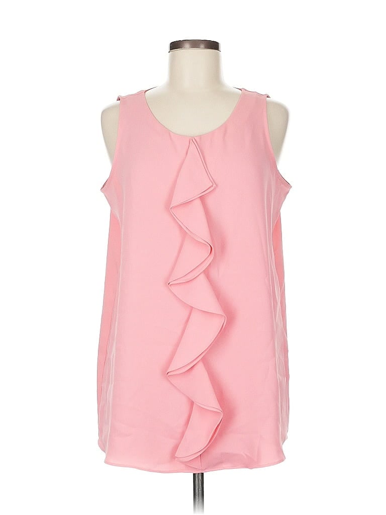 Click to view more detailed imagery on our partner's website Pre-owned Alfani Sleeveless Blouse In Pink