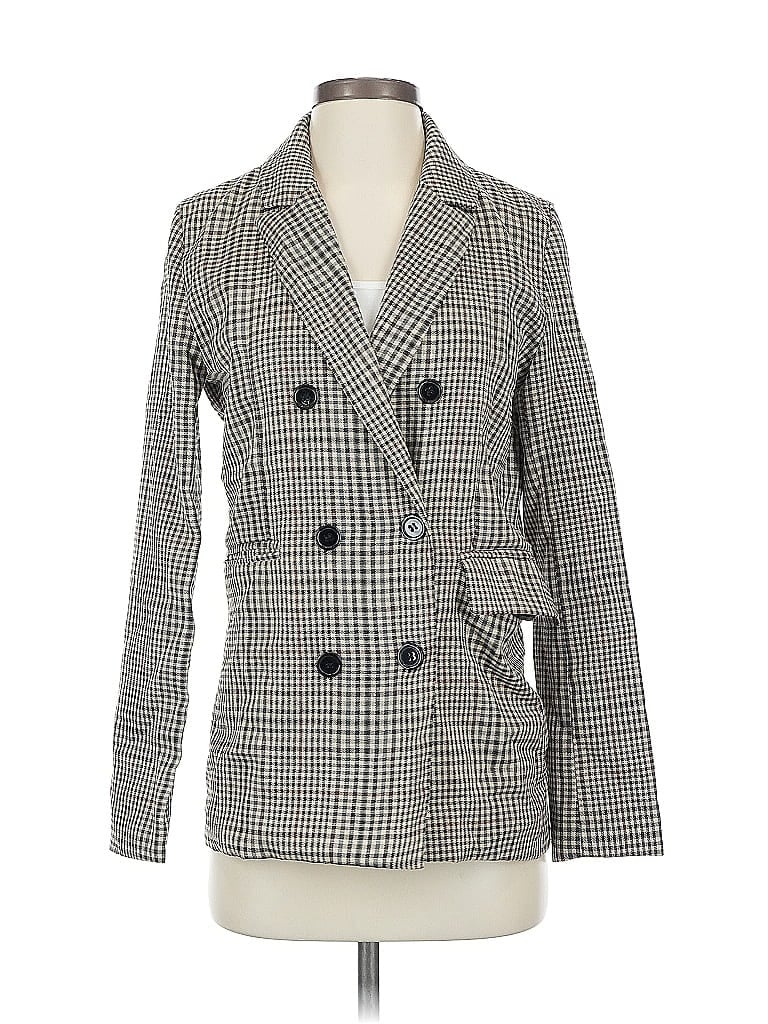 Pre-owned Princess Polly Blazer Jacket In Gray