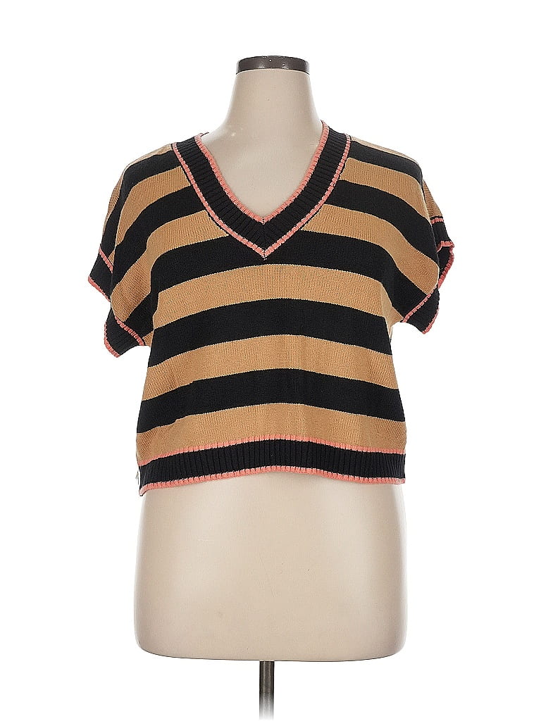 Pre-owned Venus Sweater Vest In Brown