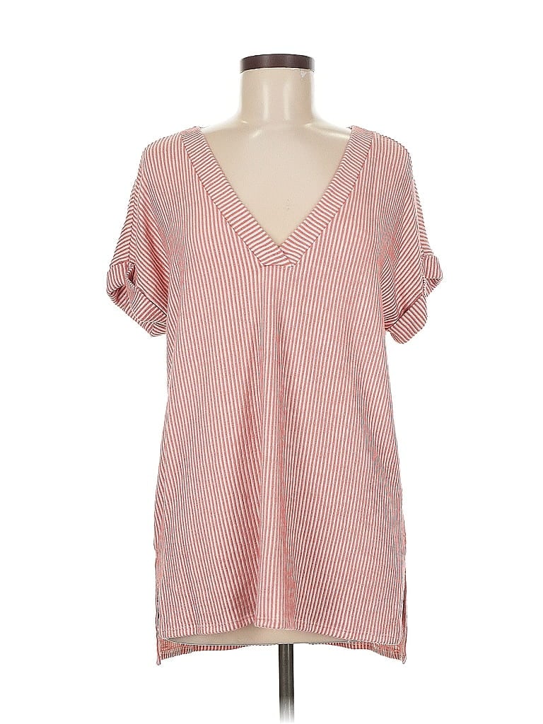 Pre-owned Daytrip Short Sleeve Blouse In Pink