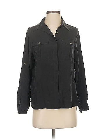 Yumi Kim Long Sleeve Silk Top (view 1)