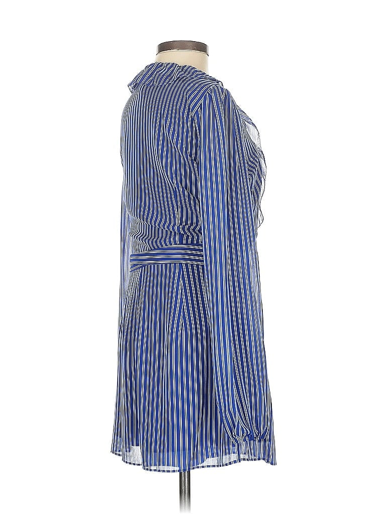 Pre-owned Michael Michael Kors 3/4 Sleeve Button Down Shirt In Blue