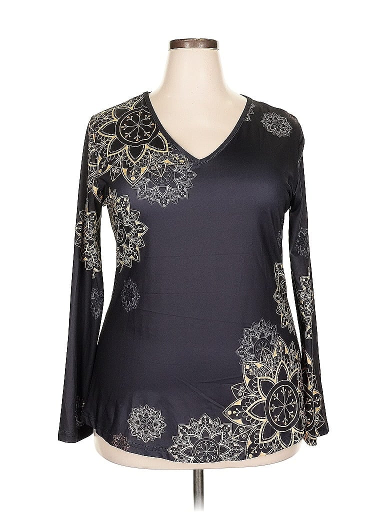 UNBRANDED Pre-owned Long Sleeve Blouse In Black