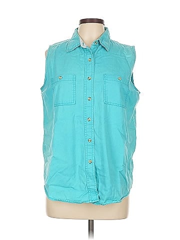 Bill Blass Sleeveless Button-Down Shirt (view 1)
