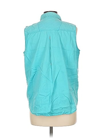 Bill Blass Sleeveless Button-Down Shirt (view 2)