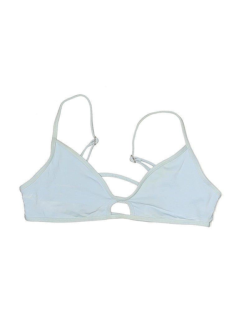 Pre-owned L*space Swimsuit Top Blue Swimwear