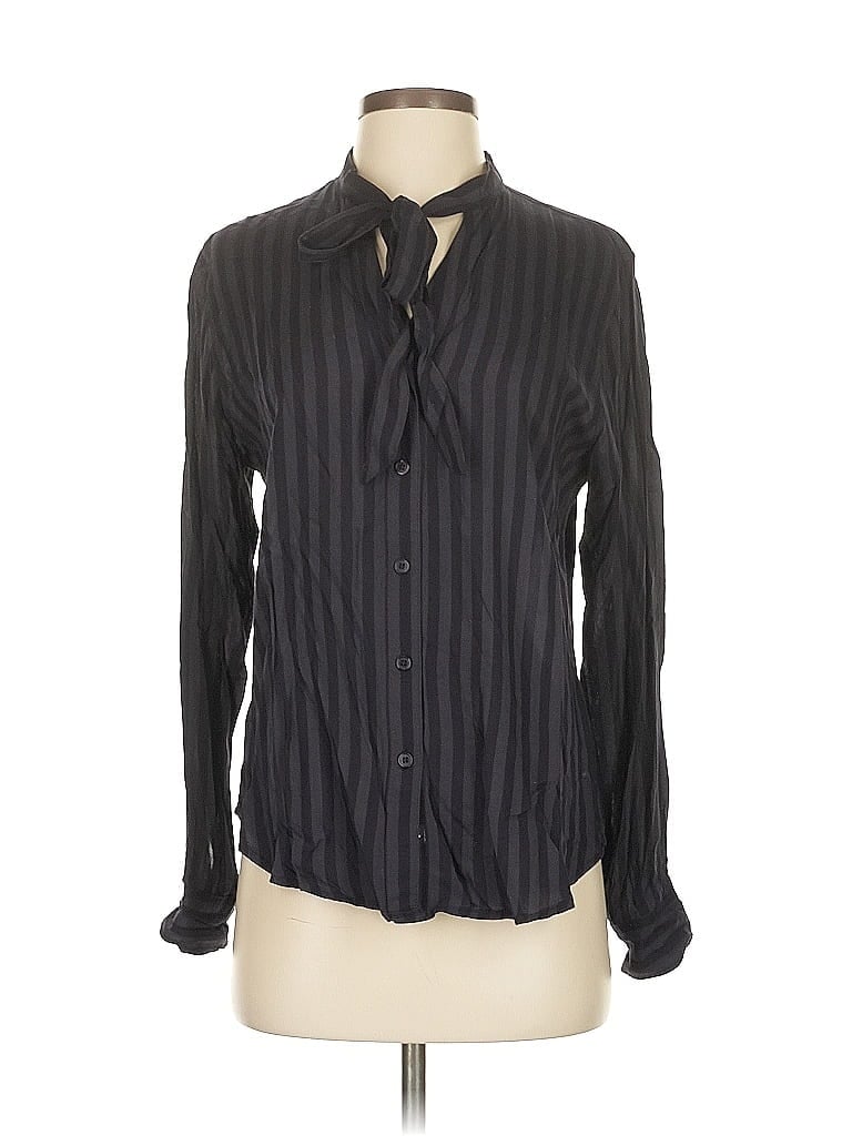 Pre-owned Rails Long Sleeve Button Down Shirt In Black