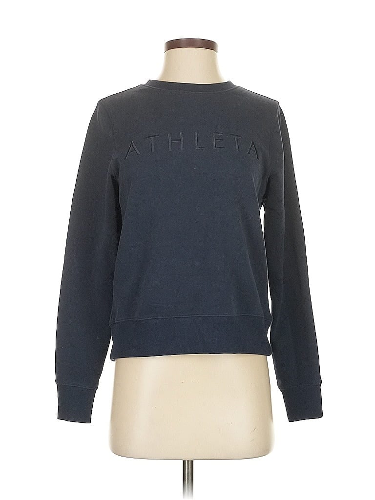 Pre-owned Athleta Sweatshirt In Blue