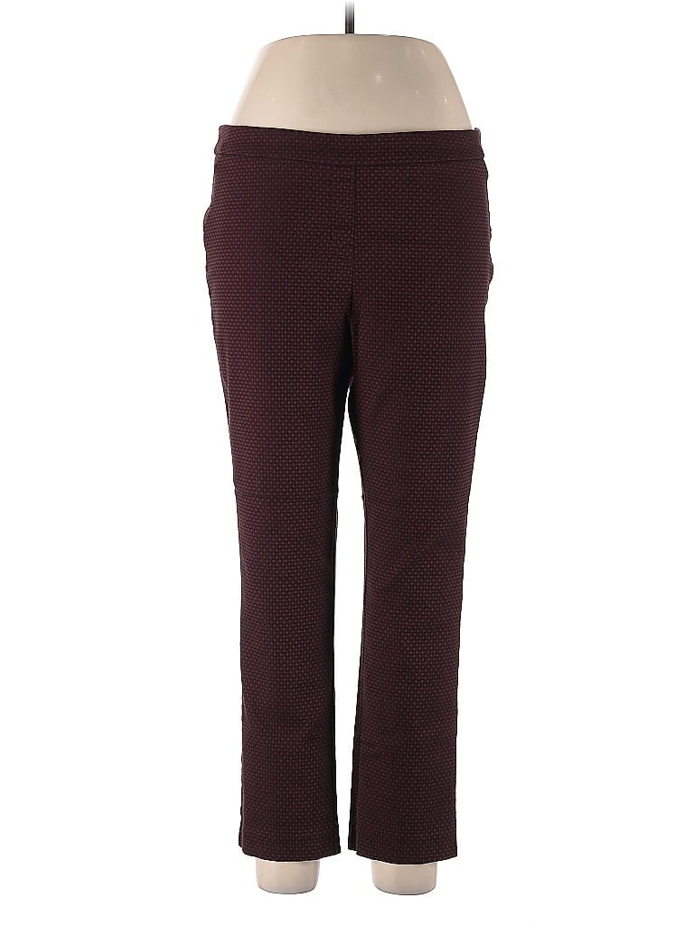 Pre-owned Liz Claiborne Active Pants In Burgundy