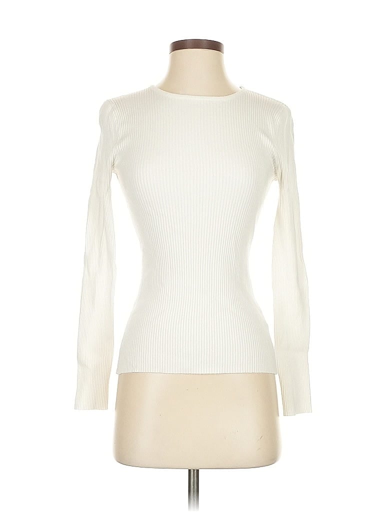 Pre-owned Unbranded Turtleneck Sweater In White
