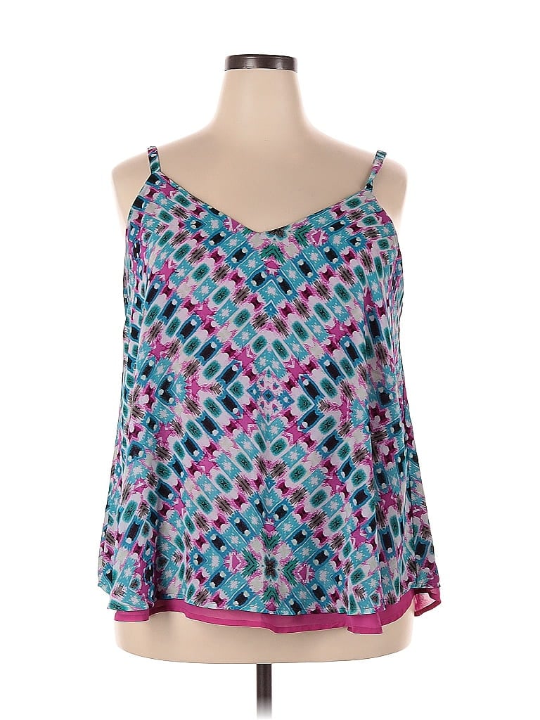 Pre-owned Torrid Sleeveless Blouse In Blue