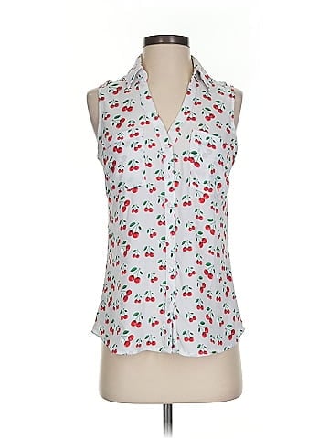 Express Sleeveless Button-Down Shirt (view 1)