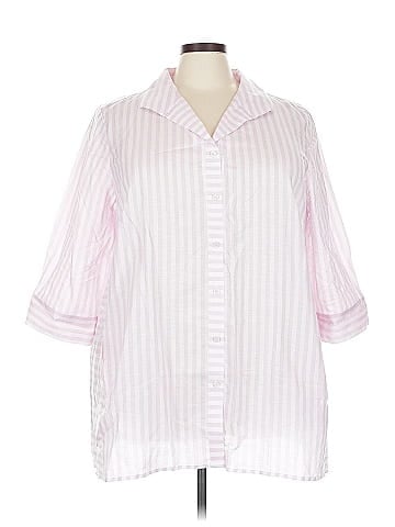 Foxcroft 3/4 Sleeve Button-Down Shirt (view 1)
