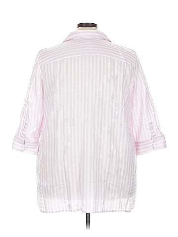 Foxcroft 3/4 Sleeve Button-Down Shirt (view 2)