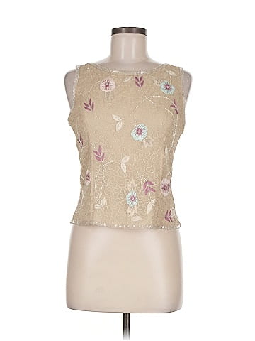 Adrianna Papell Sleeveless Silk Top (view 1)