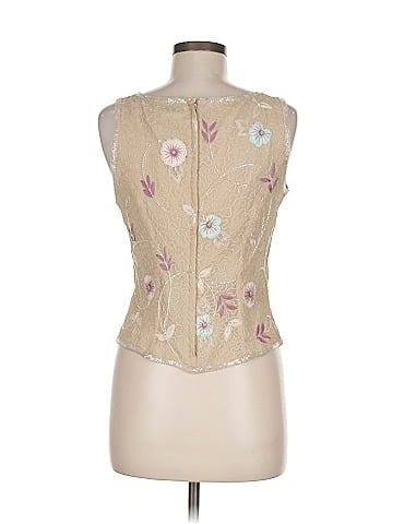 Adrianna Papell Sleeveless Silk Top (view 2)