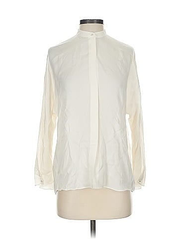 Vince. Long Sleeve Silk Top (view 1)