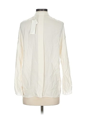 Vince. Long Sleeve Silk Top (view 2)
