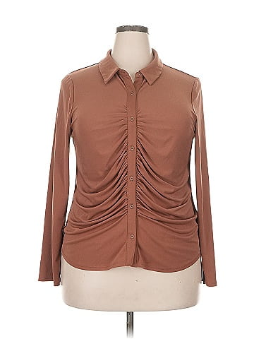 Adrianna Papell Long Sleeve Blouse (view 1)