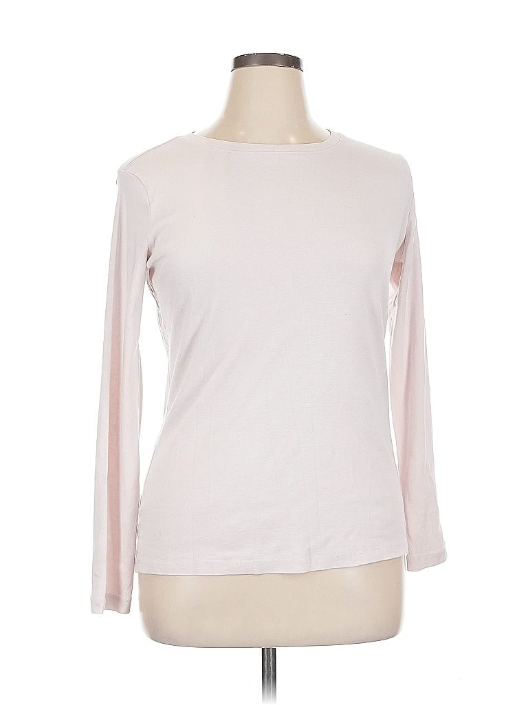 Pre-owned Eddie Bauer 3/4 Sleeve T-shirt In Pink