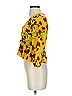 Topshop 100% Polyester Yellow 3/4 Sleeve Blouse Size 2 - photo 5