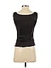 Lafayette 148 New York 100% Acetate Black Brown Sleeveless Top Size 6 - photo 2