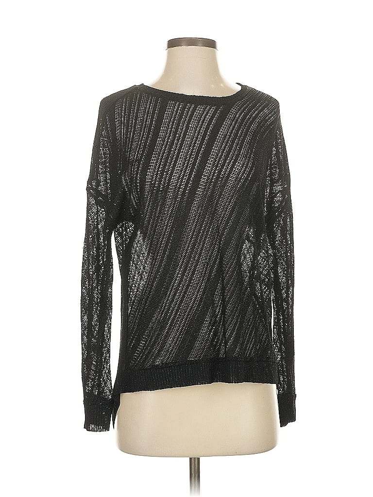 Pre-owned Generation Love Long Sleeve Top Black Crew Neck Tops