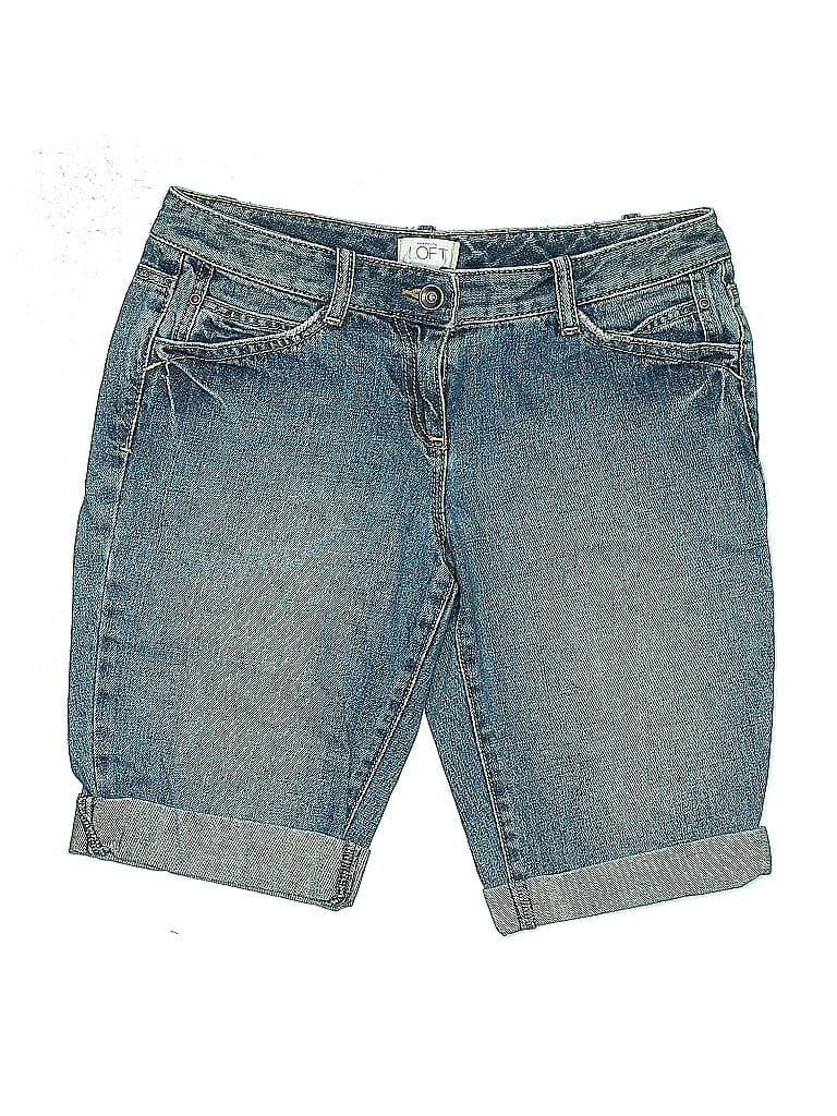 Pre-owned Ann Taylor Loft Denim Shorts In Blue
