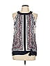 Soho 100% Polyester Blue Sleeveless Blouse Size L - photo 1
