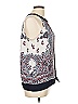 Soho 100% Polyester Blue Sleeveless Blouse Size L - photo 4