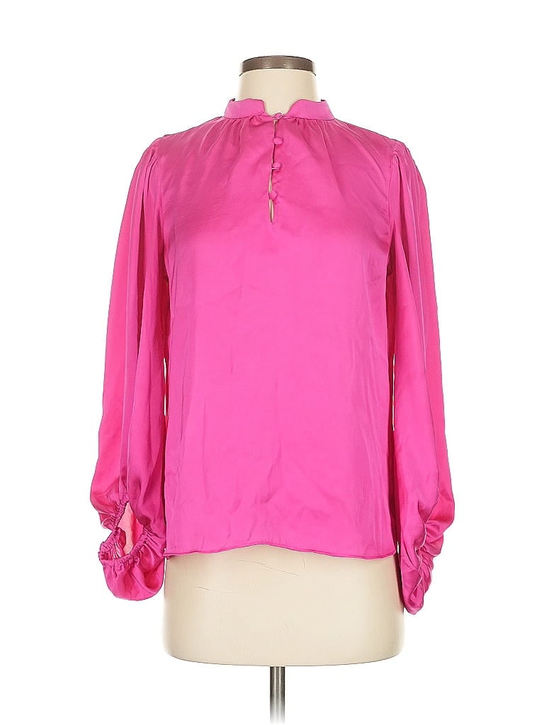 Pre-owned Vince Camuto Long Sleeve Blouse In Pink