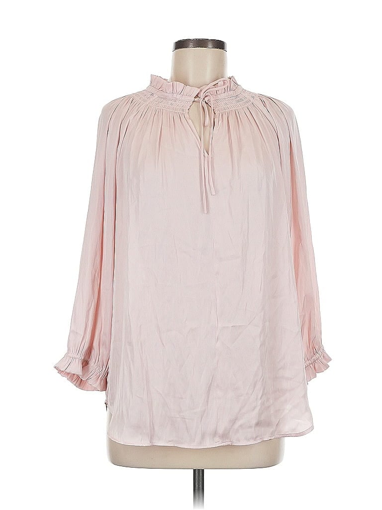 Chelsea & Theodore 3/4 Sleeve Blouse In Pink