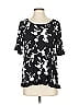 Forgotten Grace Black Short Sleeve Blouse Size S - photo 1