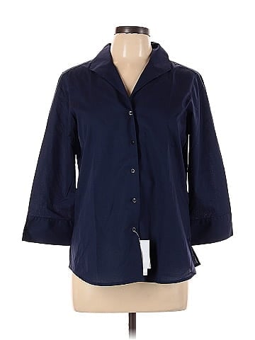 Foxcroft 3/4 Sleeve Button-Down Shirt (view 1)