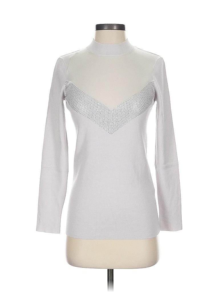 Pre-owned Reiss Cardigan Sweater In Silver